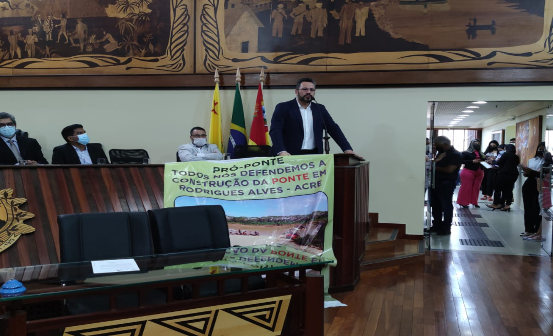  Deputado Alan Rick garante apoio a construção da ponte de Rodrigues Alves e anuncia urbanização do canal da cidade